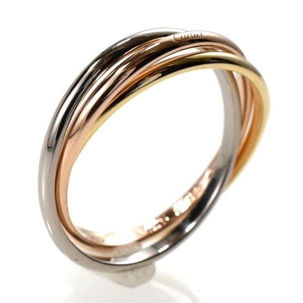 Cartier カルティエ トリニティリング XS 3連リング スリーカラー K18