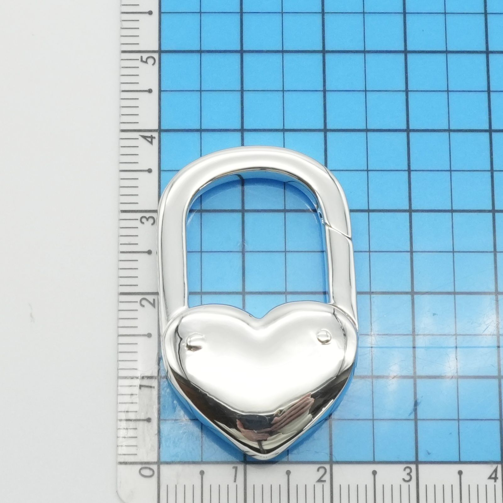 希少極美品 ティファニー ハート カデナ ロック キーホルダー/24-5412