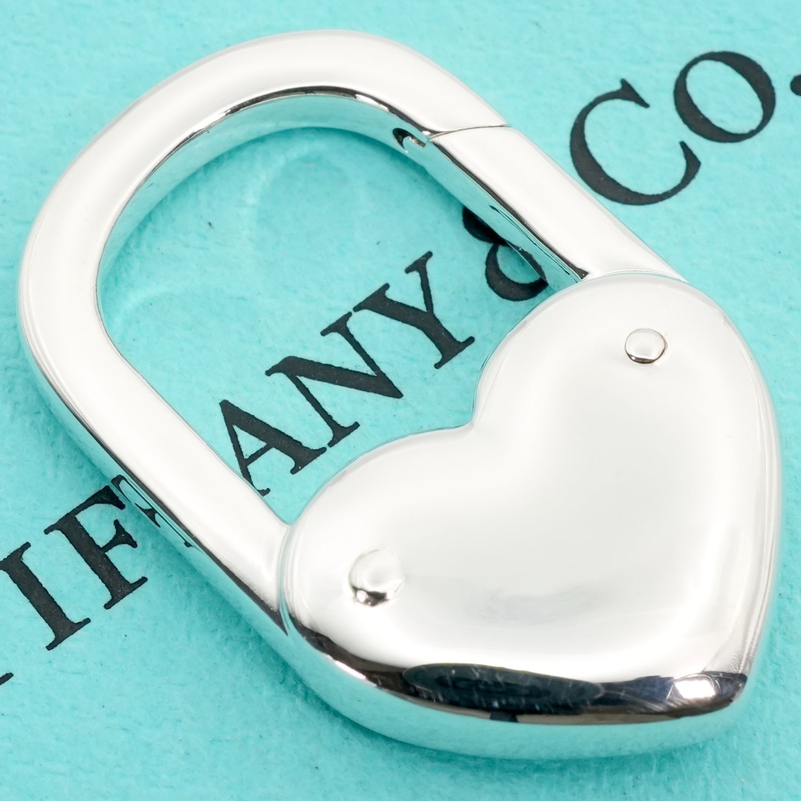 希少極美品 ティファニー ハート カデナ ロック キーホルダー/24-5412