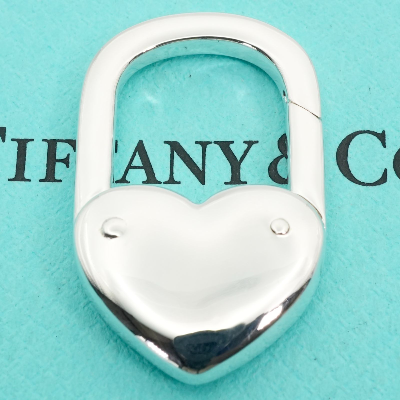 希少極美品 ティファニー ハート カデナ ロック キーホルダー/24-5412