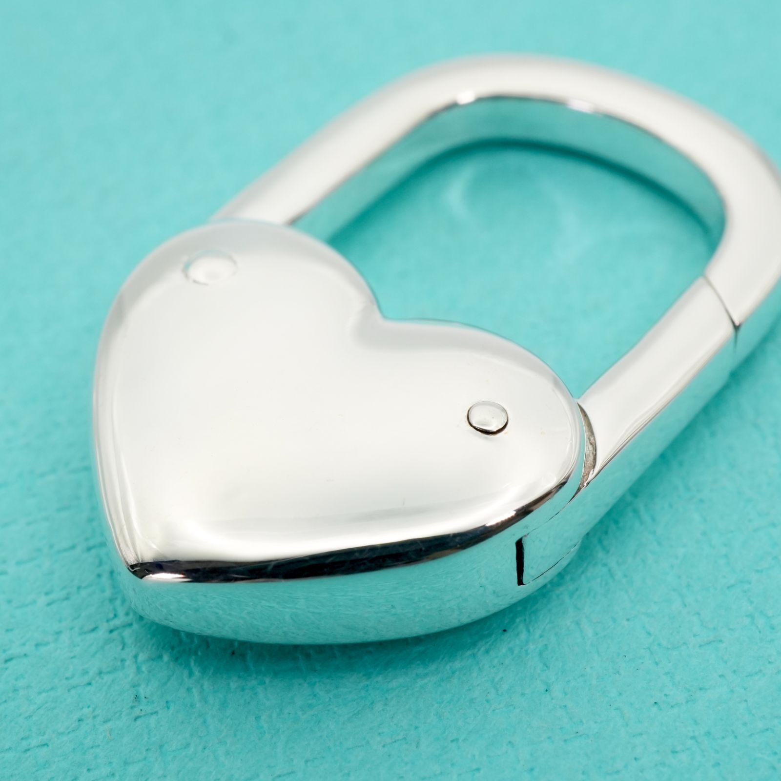 希少極美品 ティファニー ハート カデナ ロック キーホルダー/24-5412