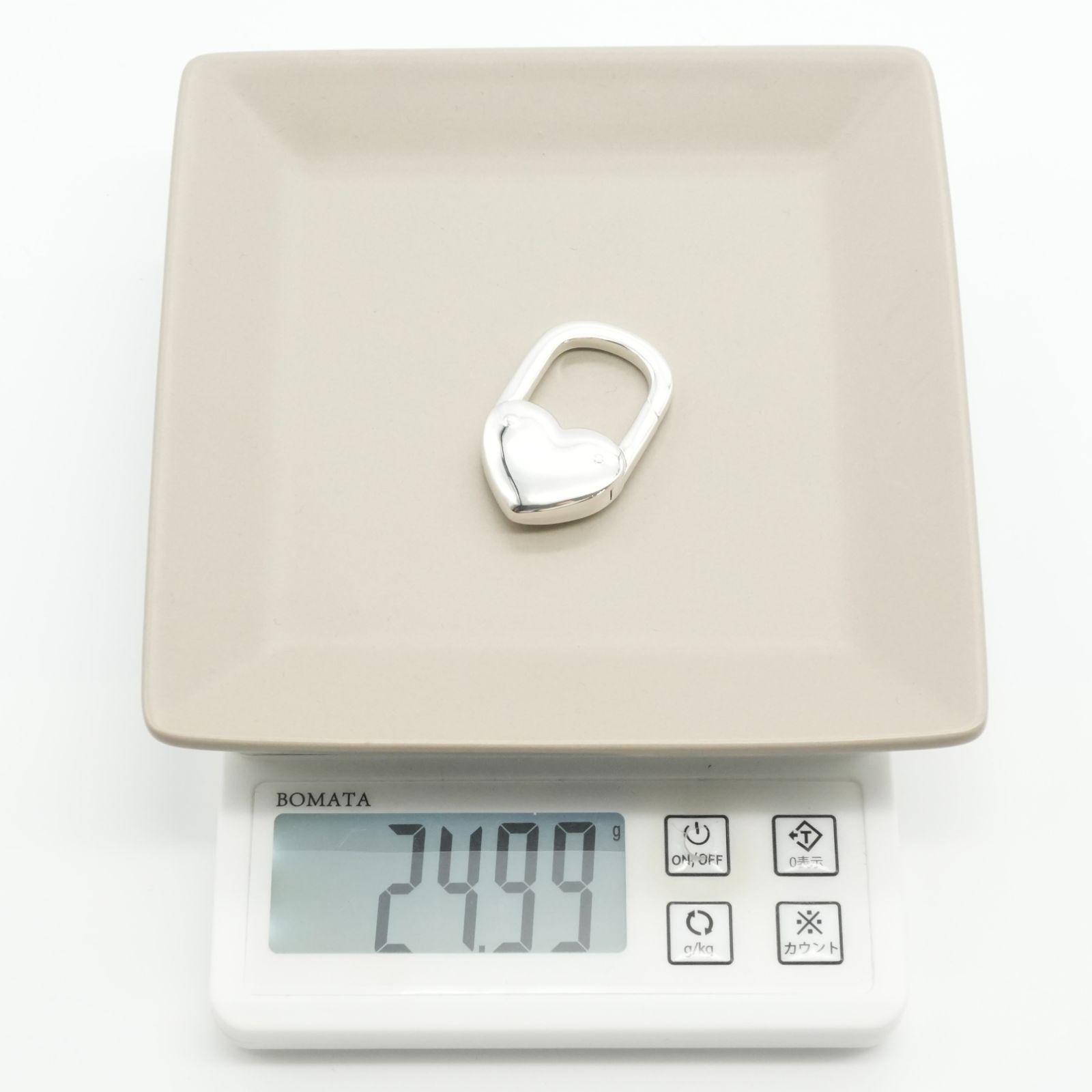 希少極美品 ティファニー ハート カデナ ロック キーホルダー/24-5412