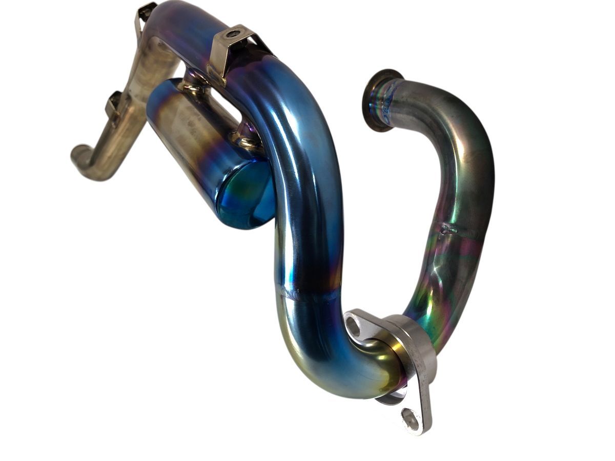 ヤマハ セロー250 ビームス フロントパイプ チタン サブチャンバー付