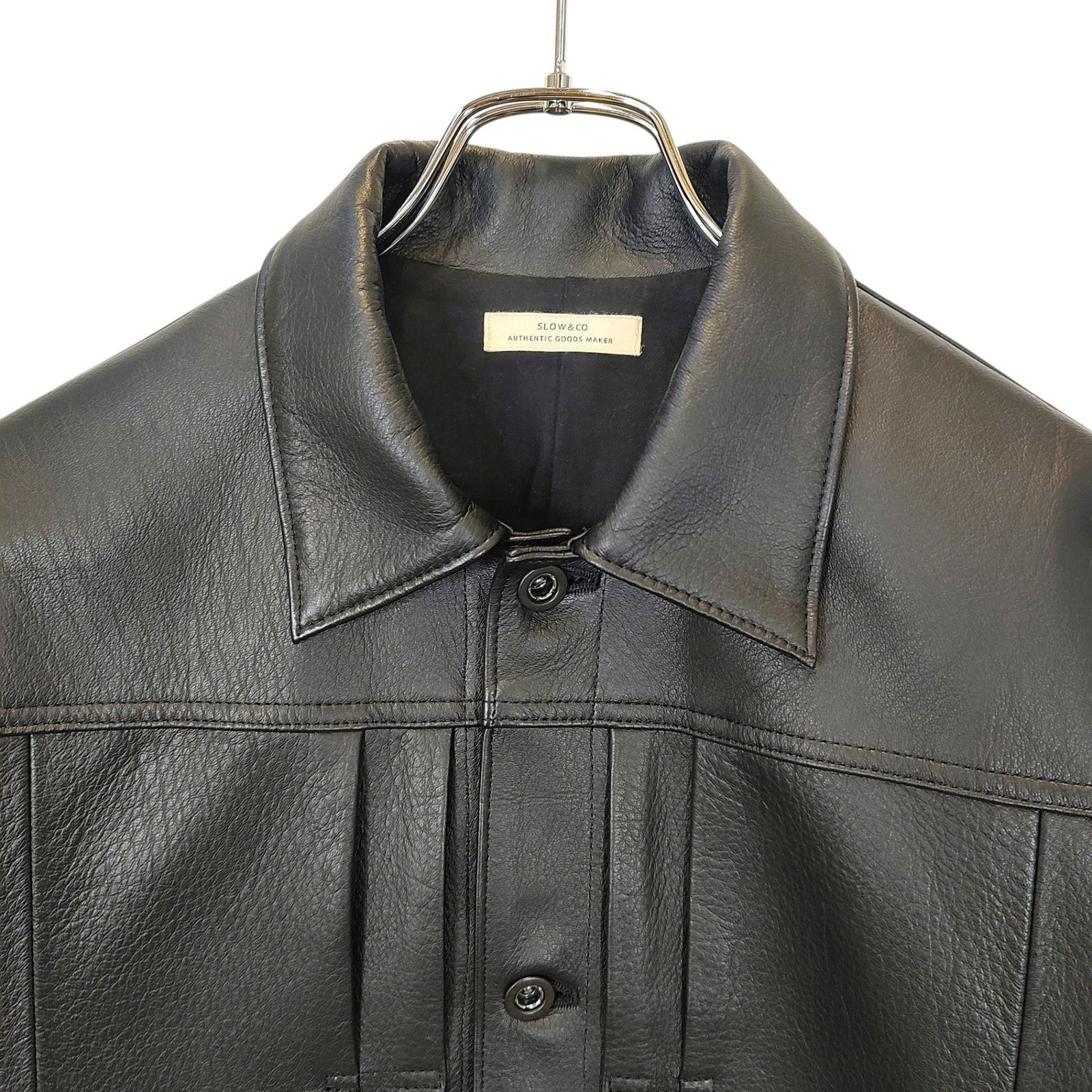SLOW＆CO スロウアンドコー Deer Jacketディアスキン レザー 