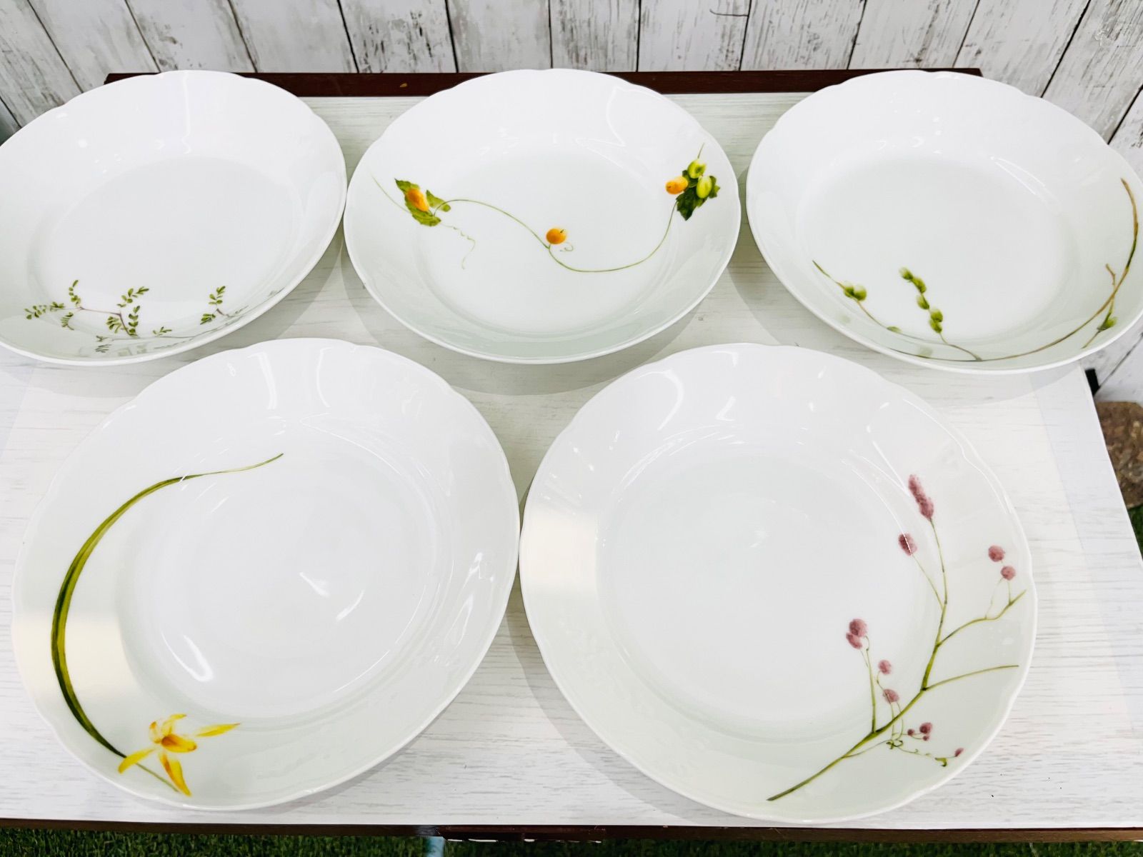 新品】NARUMI ナルミ 里花暦 カレー&パスタ皿5枚セット - メルカリ