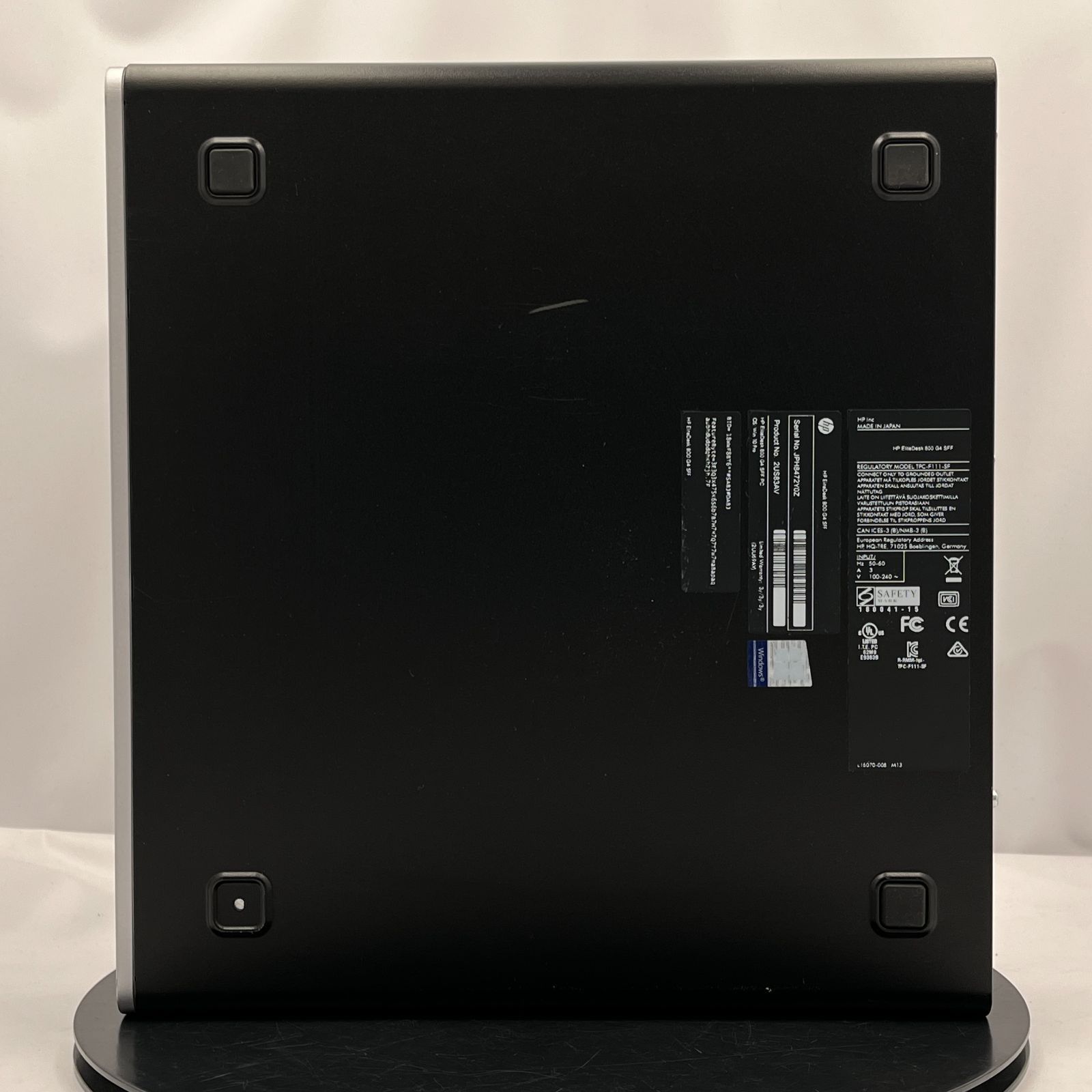 ☆外観スレあり/ジャンク☆HP EliteDesk 800 G4 SFF [Core i7 8700 8GB