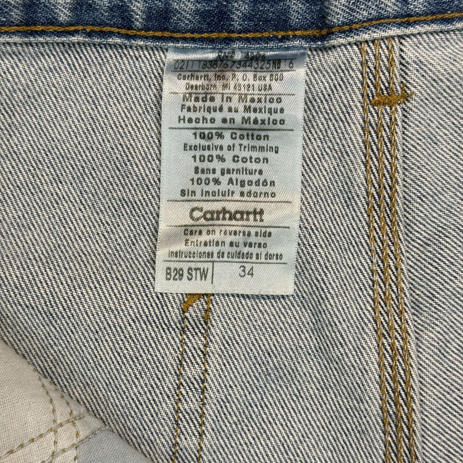 CARHARTT】カーハート デニムペインターショートパンツ W34 - メルカリ