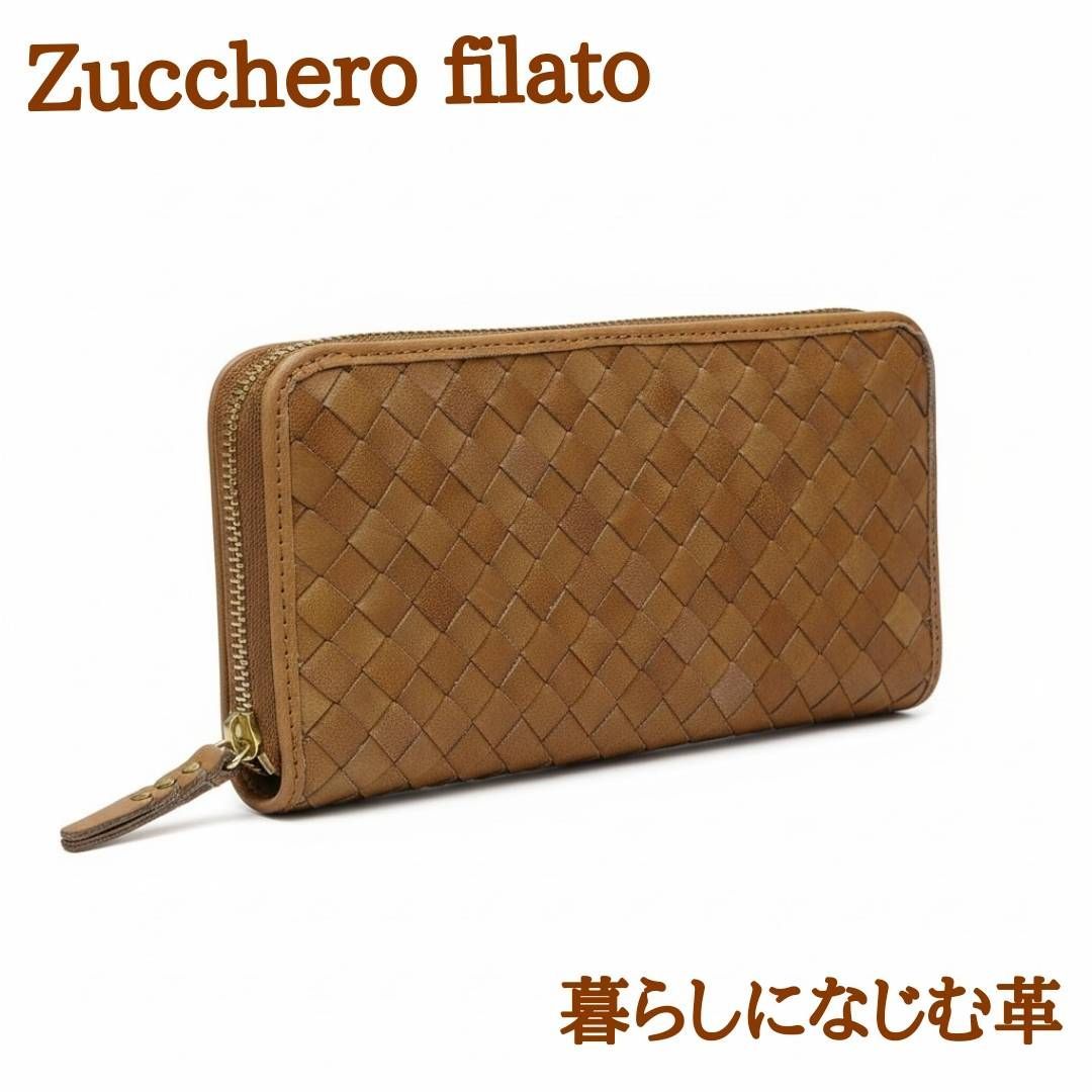 未使用 新品 Zucchero レディース 本革 なが財布 収納 牛革 ブラック 