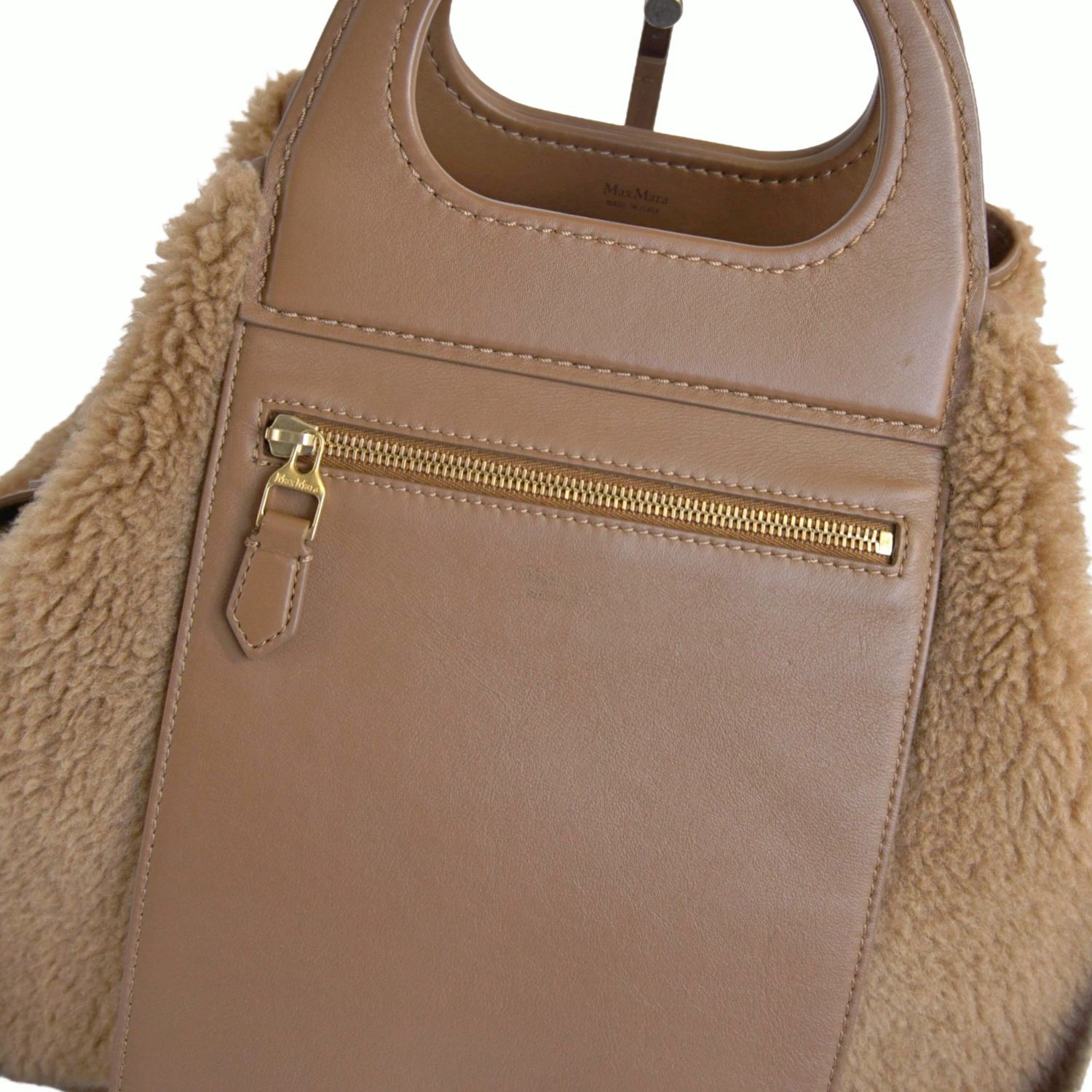 美品 マックスマーラ Max Mara 2way リバーシブル テディベア ボア 