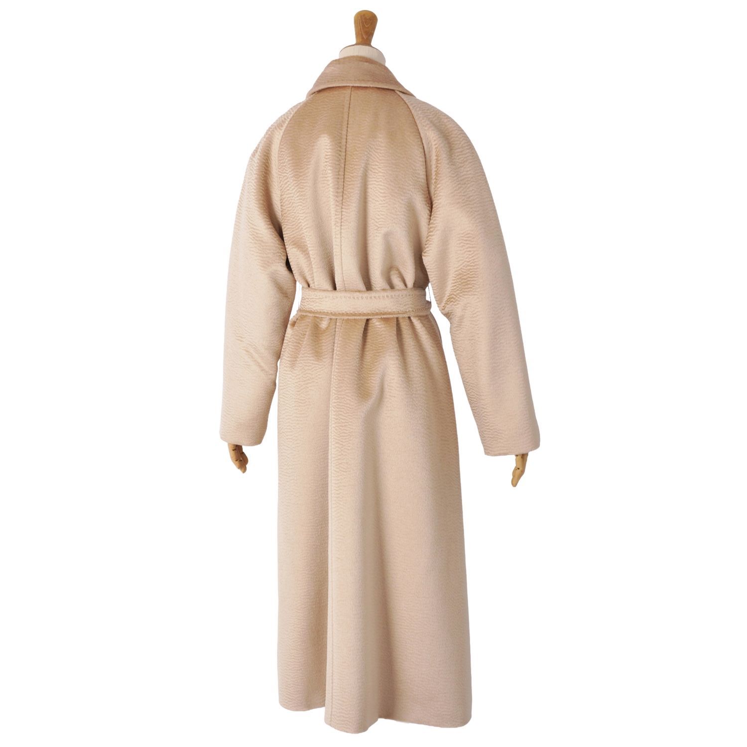 極美品 マックスマーラ Max Mara 白タグ コート ラップコート ロングコ