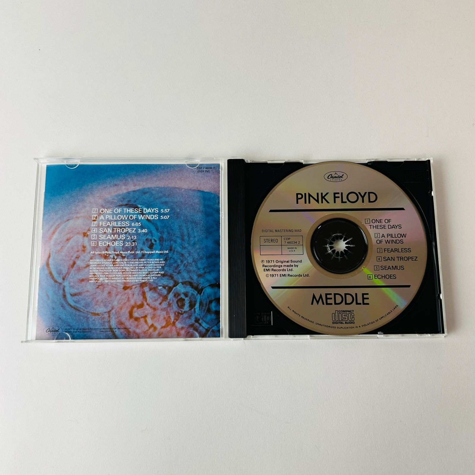 ピンク・フロイド（PINK FLOYD）Meddle (輸入盤) CDP7460342 (T26