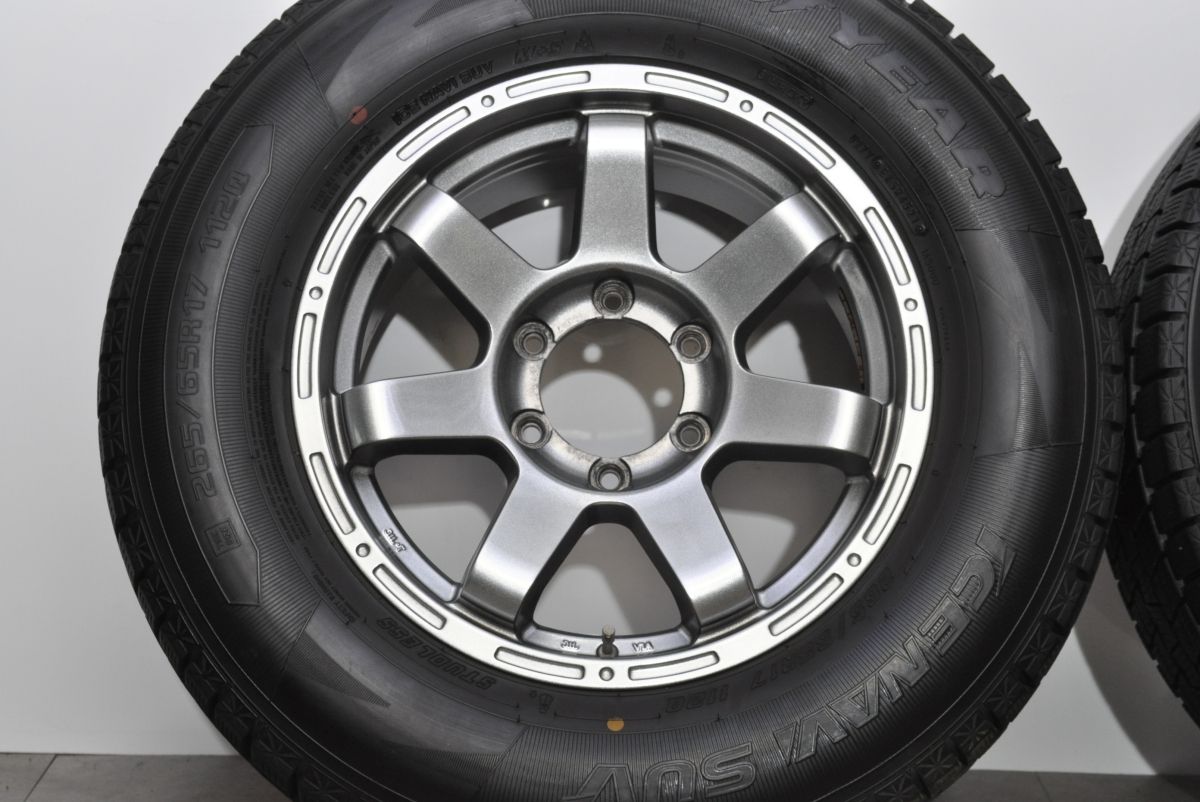バリ溝】マッドクロス 17in 7.5J +28 PCD139.7 グッドイヤー アイス 