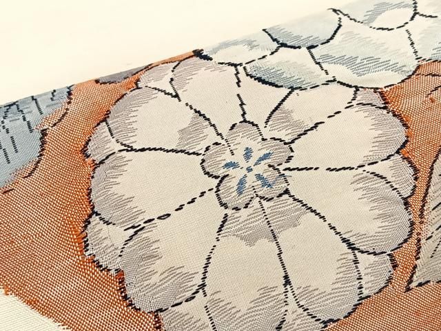 平和屋着物◎太鼓柄袋帯 辻が花 手描き 紬地 すくい織 正絹 逸品