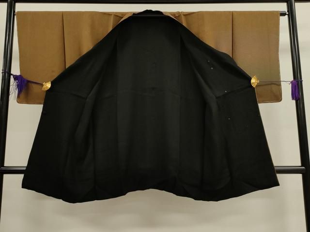 平和屋着物∞道中着　リバーシブル　霞文　暈し染め　ロング丈　正絹　逸品　未使用　CABD4612ua 平和屋着物道行コート ロング丈 リバーシブル 霞文 暈し染め 正絹 逸品