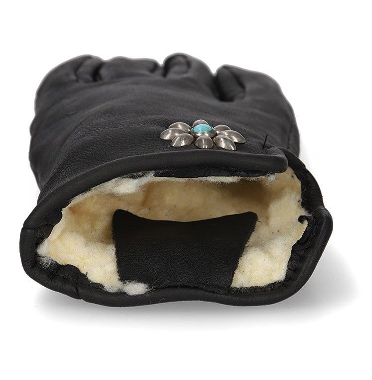 HTC レザー 手袋 グローブ フラワー ターコイズ Flower Turquoise