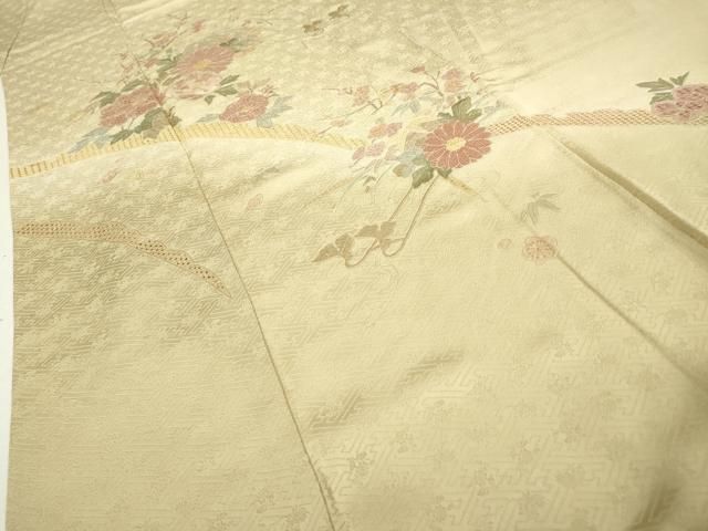 平和屋着物▽中国三大刺繍 スワトウ刺繍 汕頭刺繍 相良刺繍 訪問着 雪