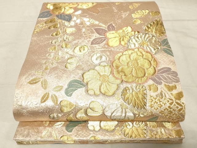 平和屋着物▽六通柄袋帯 辻が花 金糸 正絹 逸品 CABC8544dy - メルカリ