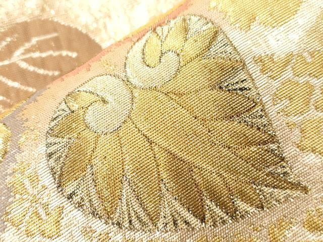 平和屋着物▽六通柄袋帯 辻が花 金糸 正絹 逸品 CABC8544dy - メルカリ