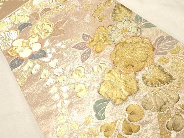 平和屋着物▽六通柄袋帯 辻が花 金糸 正絹 逸品 CABC8544dy - メルカリ