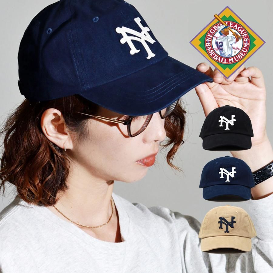 NLBM (ニグロリーグ) キャップ レディース ブランド ウォッシュド