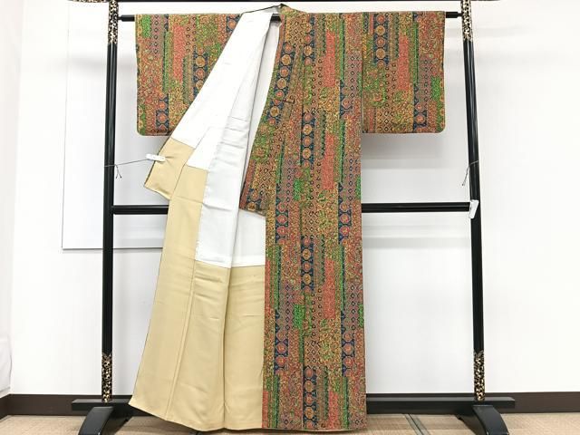 平和屋着物□上質な小紋 動物更紗花文 正絹 逸品 CABD2872xi - メルカリ