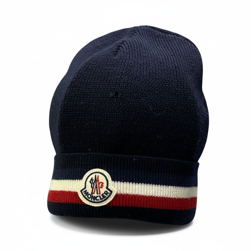 b23 MONCLER モンクレール ニットキャップ ニット帽 トリコロール