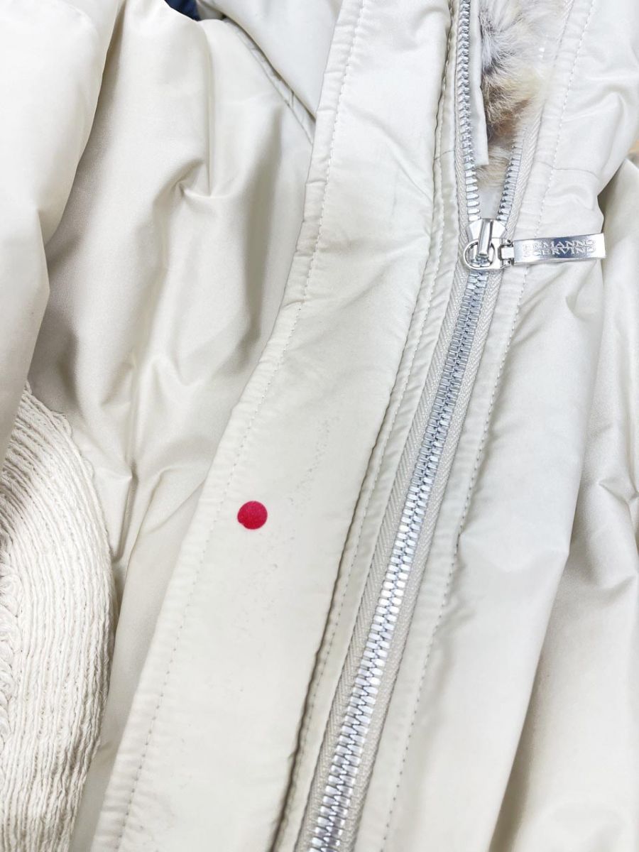 ERMANNO SCERVINO エルマンノシェルヴィーノ チンチラファー付 ダウン