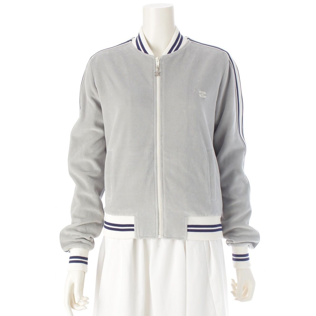 セリーヌ コットン×ナイロン トリオンフ テディ ベルベットジャージー