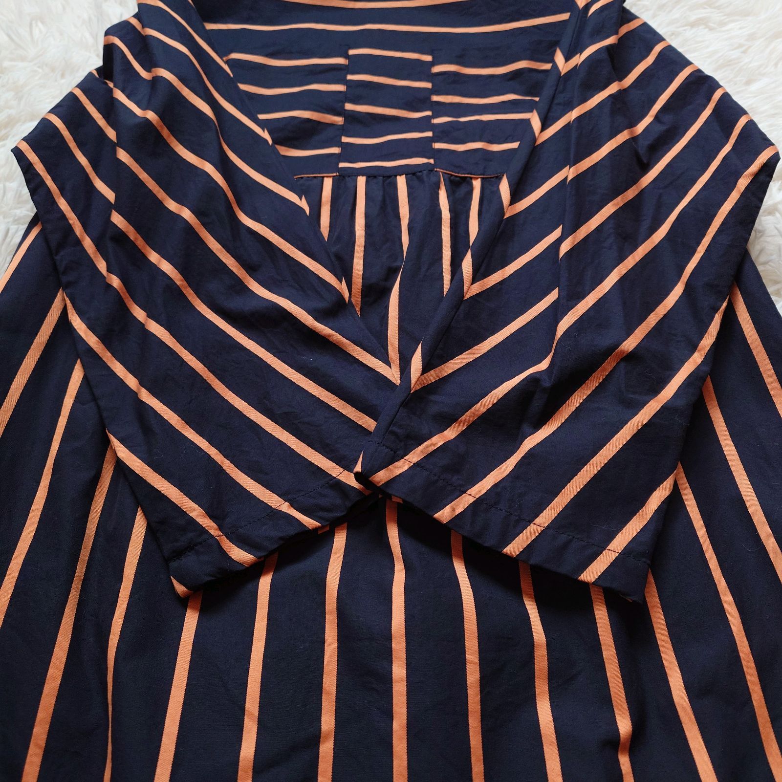 ドリスヴァンノッテン DRIES VAN NOTEN ロング ワンピース ボーダー 