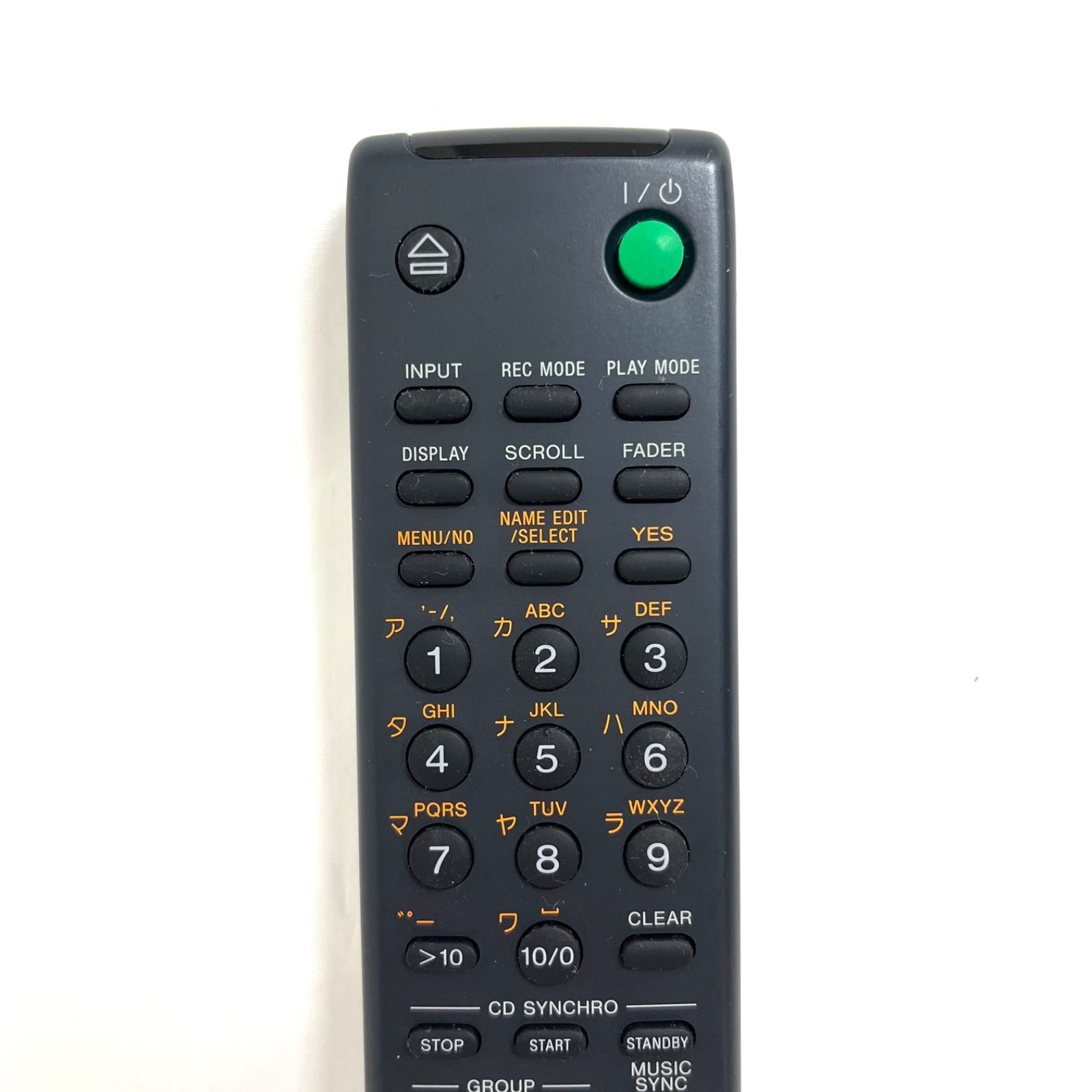 美品】SONY ソニー MDデッキ 純正 リモコン RM-D10J MDS-S500 MDS