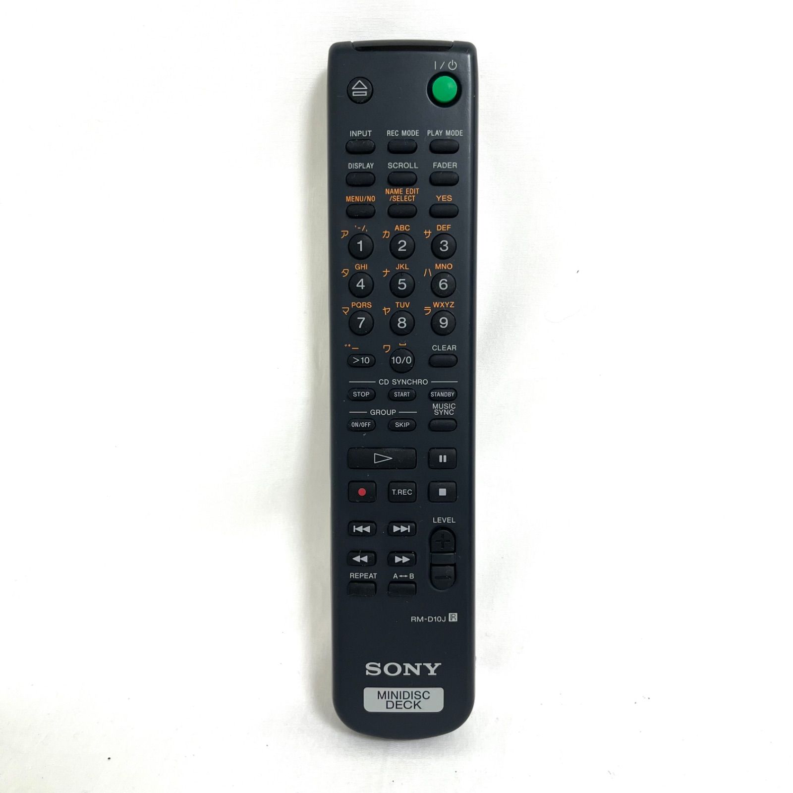 美品】SONY ソニー MDデッキ 純正 リモコン RM-D10J MDS-S500 MDS