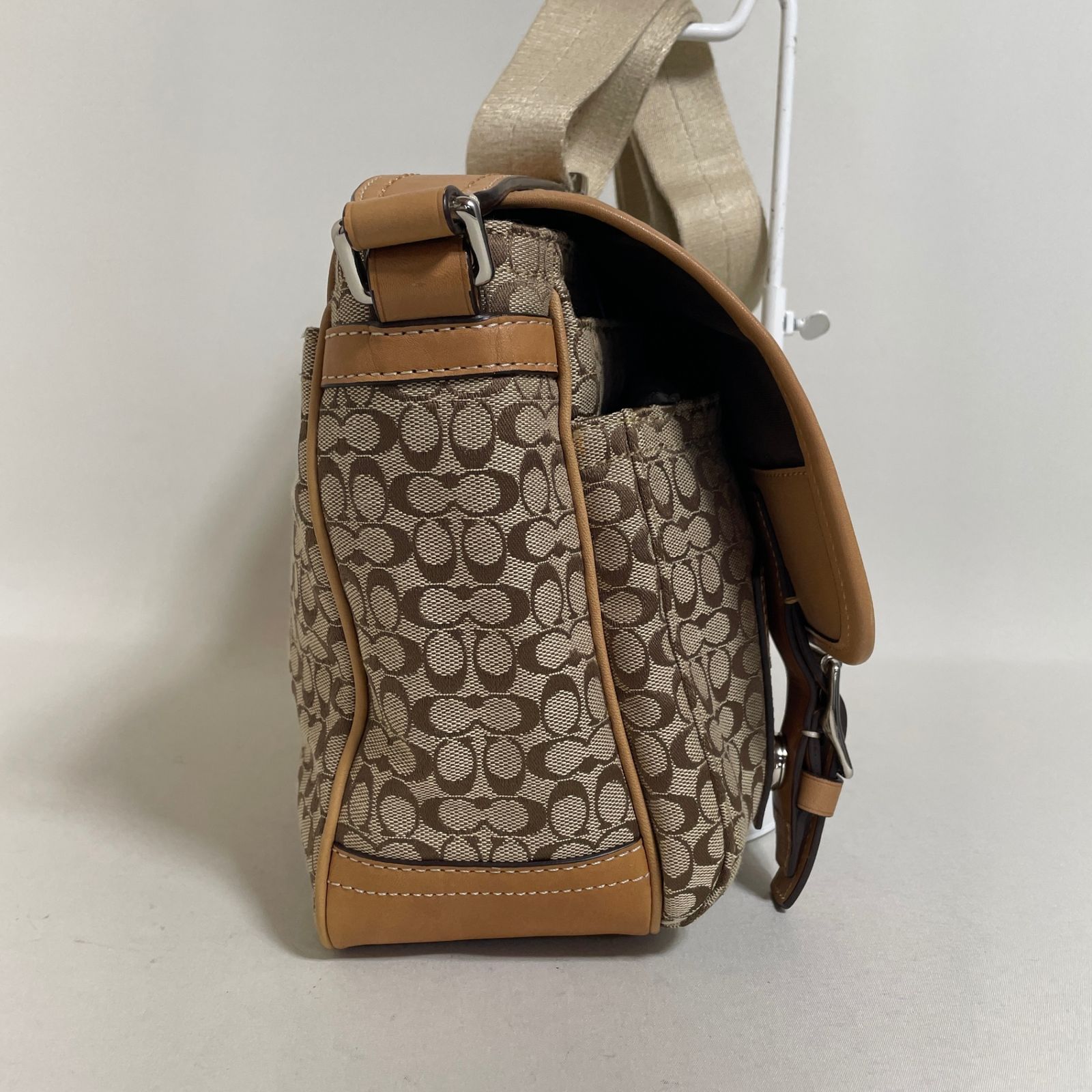 2511-267｜美品｜コーチ ミニシグネチャー ショルダーバッグ ブラウン 