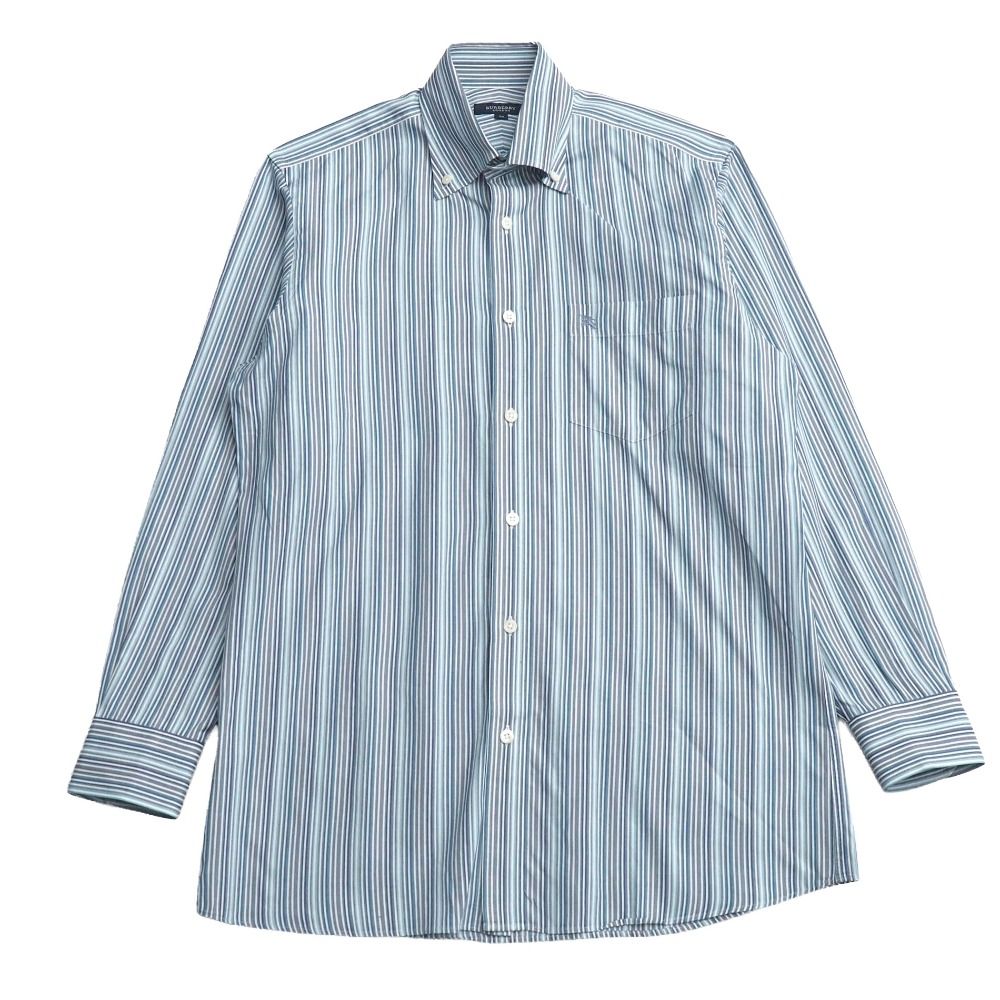BURBERRY バーバリー 長袖シャツ サイズM ストライプ ボタンダウン