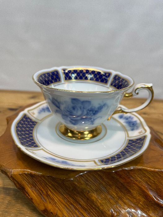 OKURA 大倉陶園 『The Okura』「ブルーインペリアル」カップ＆ソーサー