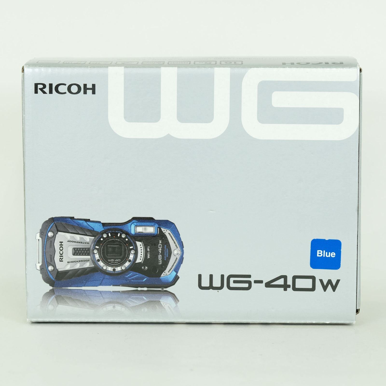 新品同様] RICOH WG-40W ブルー | コンパクトデジタルカメラ - メルカリ