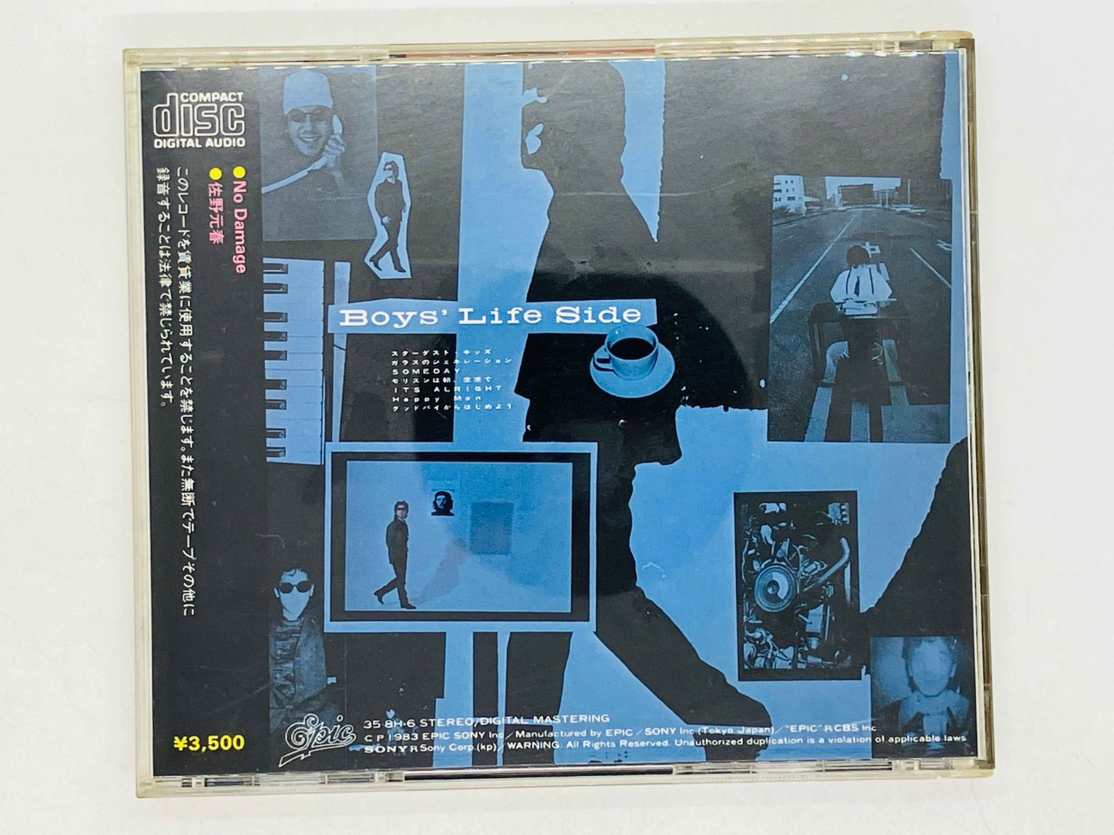 CD 旧規格 佐野元春 ノー・ダメージ / MOTOHARU SANO / No Damage