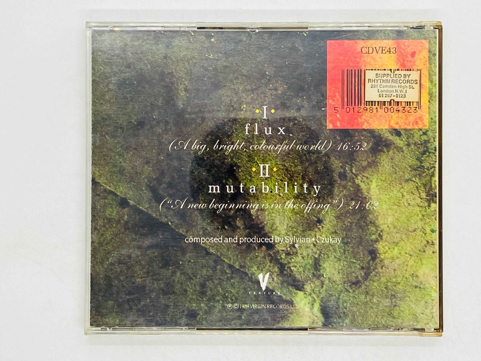 CD David SYLVIAN / HOLGER CZUKAY / Flux + Mutability デヴィッド