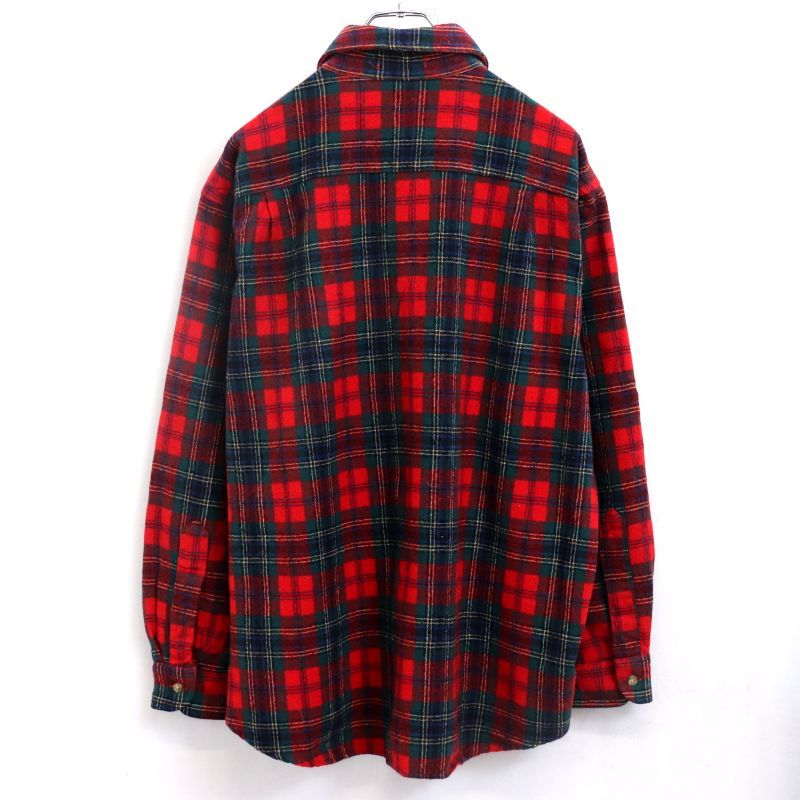 90s USA製 vintage PENDLETON チェック柄 ウール 長袖シャツ メンズ