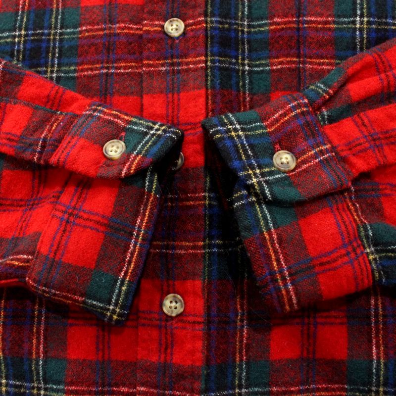 90s USA製 vintage PENDLETON チェック柄 ウール 長袖シャツ メンズ