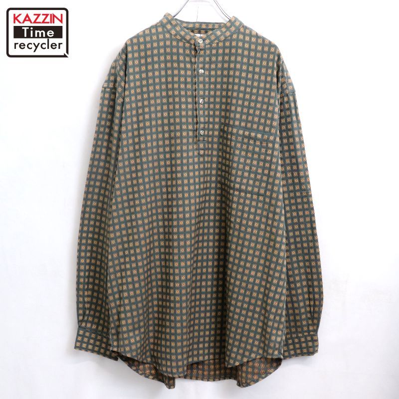 90s vintage テリトリーアヘッド THE TERRITORY AHEAD 総柄 ノーカラー