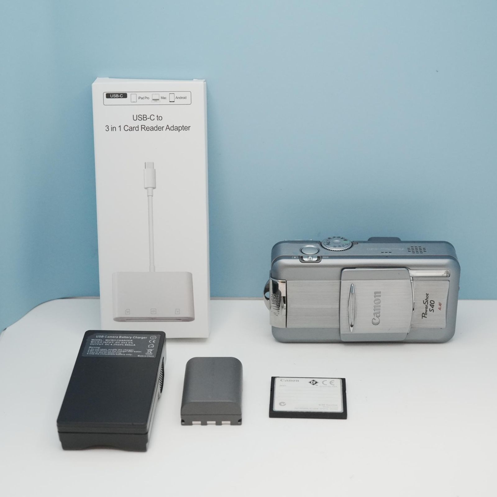 Canon PowerShot S40 デジカメ スマホ転送OK フルセット 美品 a5853