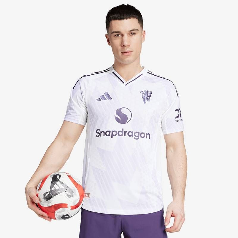 【送料無料・匿名配送】adidas アディダス マンチェスターユナイテッド 25/26 アウェイ 選手着用モデル（オーセンティック） ユニフォーム シャツ 白（ホワイト） 新品 正規品