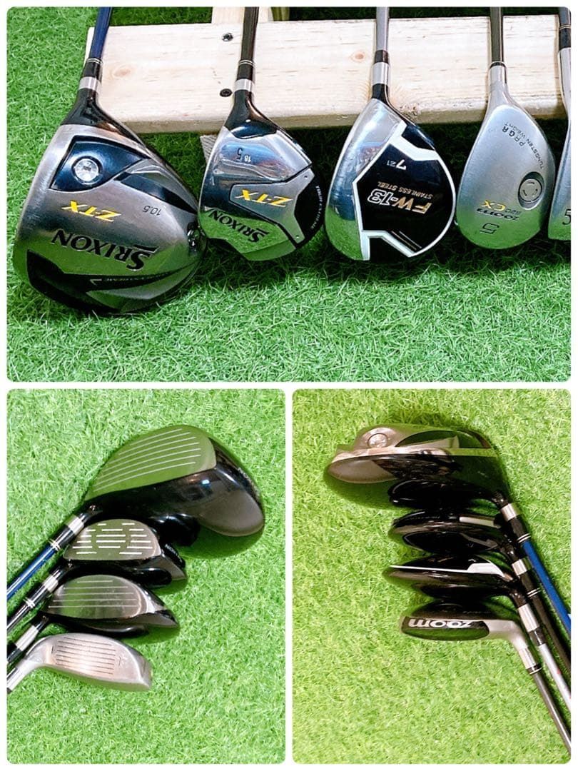 N3 スリクソン 初心者オススメ ゴルフクラブセット メンズ 13本 - メルカリ