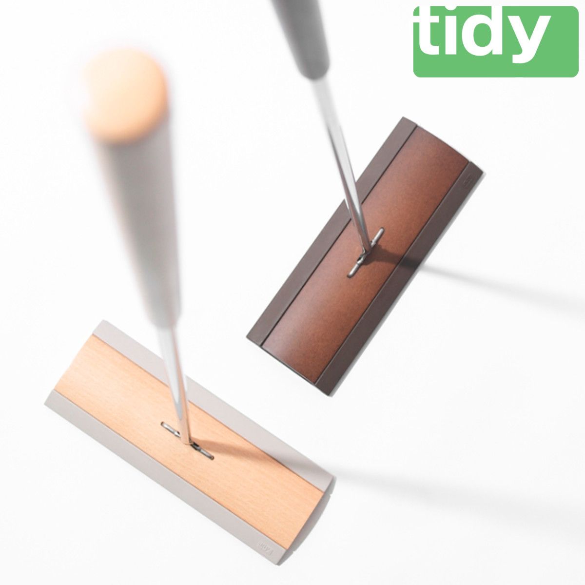 tidy フローリングワイパー 床用ワイパー Floorwipe （ ティディ フロアワイプ フロアワイパー フロアモップ 木目 天然木 床掃除 床拭き モップ ワイパー ブラウン ナチュラル おしゃれ ） )