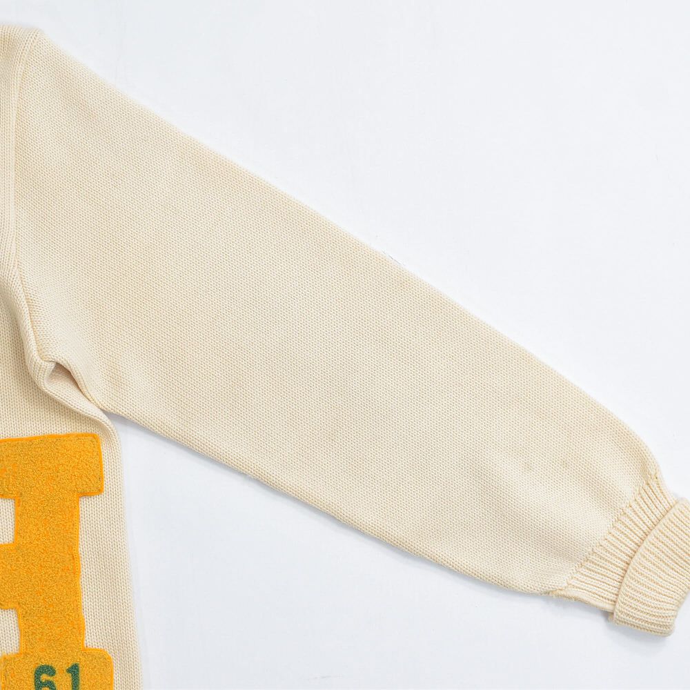 60s USA製 Albion KNIT アルビオンニット サガラ刺繍 レタード ウール 