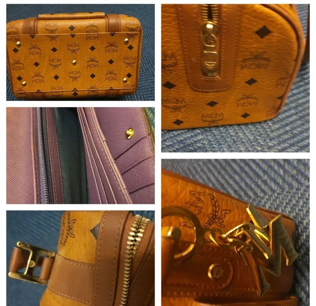 MCM ボストンバッグ ヴィセトス + 長財布 セット ブラウン - メルカリ