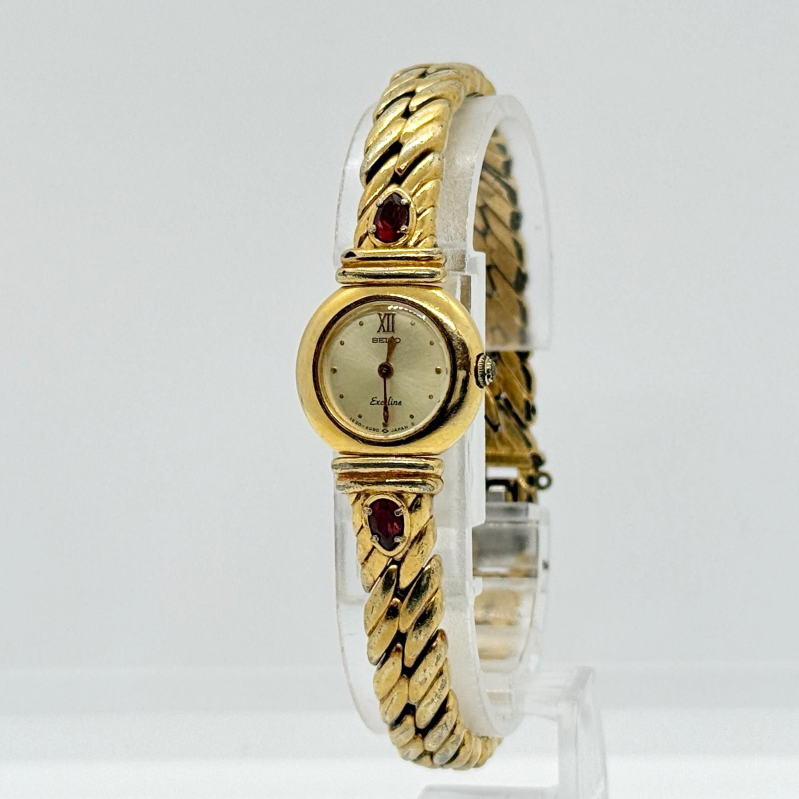 SEIKO セイコー EXCELINE エクセリーヌ 1E20-0680 836038 ゴールド QZ