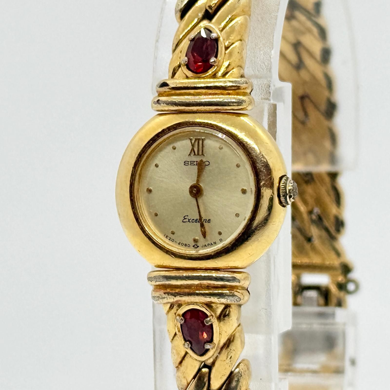 SEIKO セイコー EXCELINE エクセリーヌ 1E20-0680 836038 ゴールド QZ