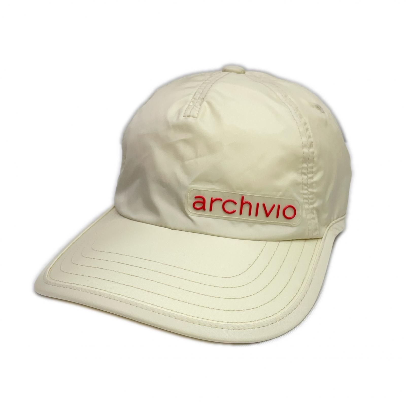 未使用品 アルチビオ archivio キャップ アイボリー バックアクセント