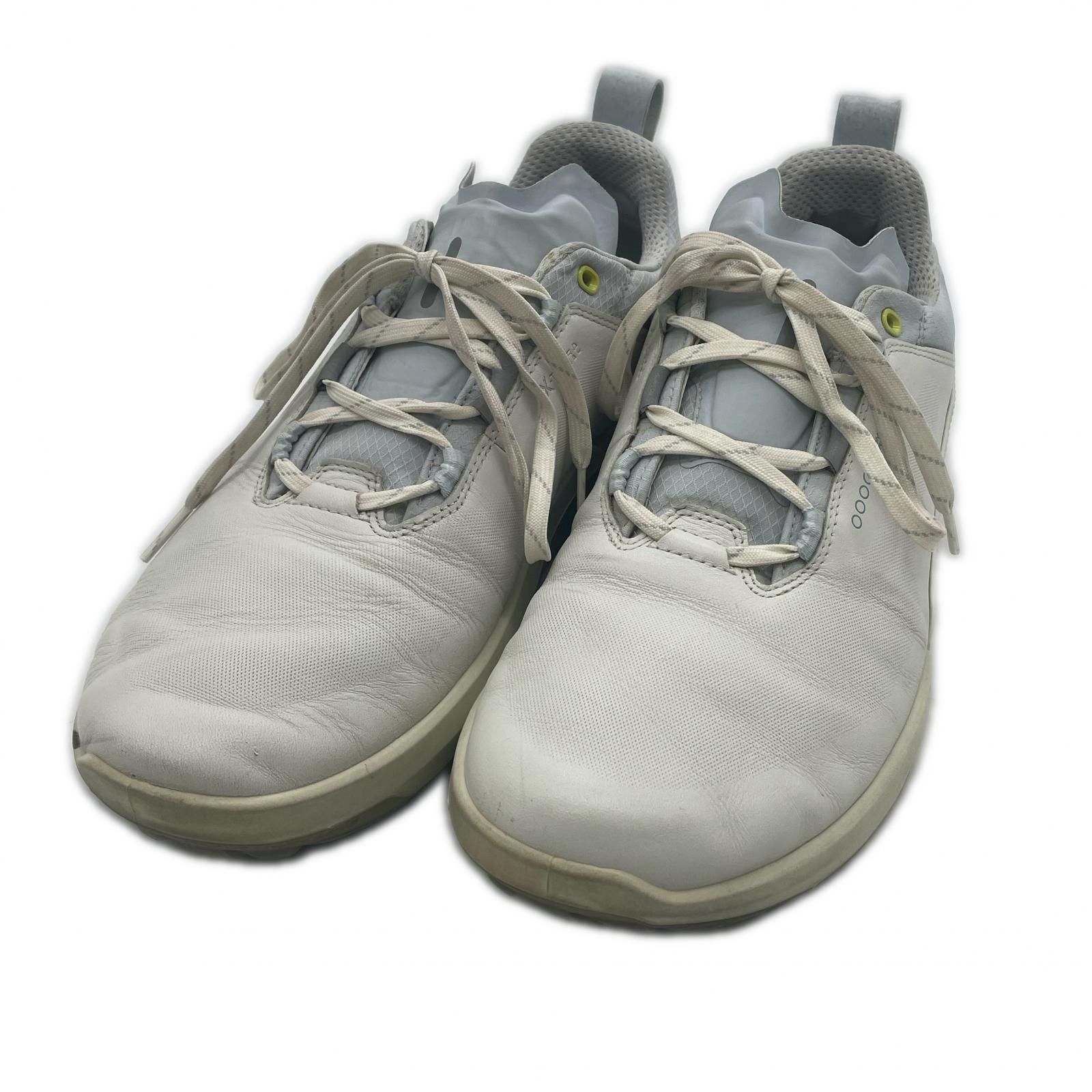 中古 エコー ecco ゴルフシューズ EU44 27.5cm ホワイト Biom H4